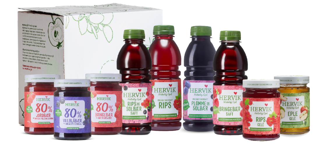 Hervik Saft – Syltetøy - Juice