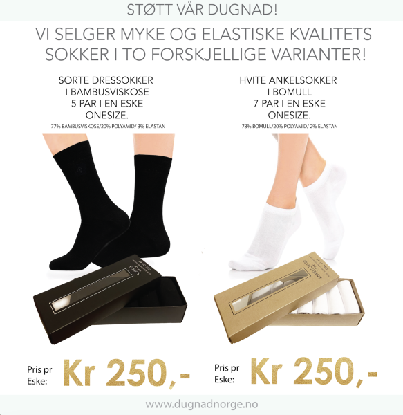 GODE, MYKE SOKKER FRA DUGNADNORGE AS