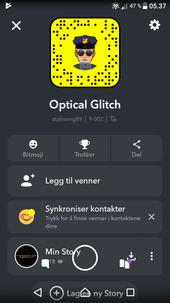 Optical glitch
