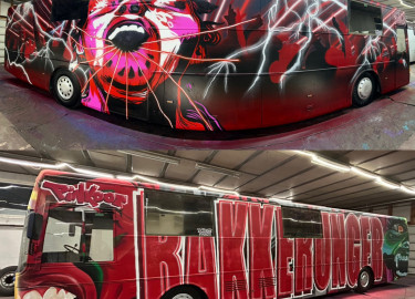 Ledig buss for 2027, 2028 eller 2029 – komplett med lyd, lys og godkjenninger