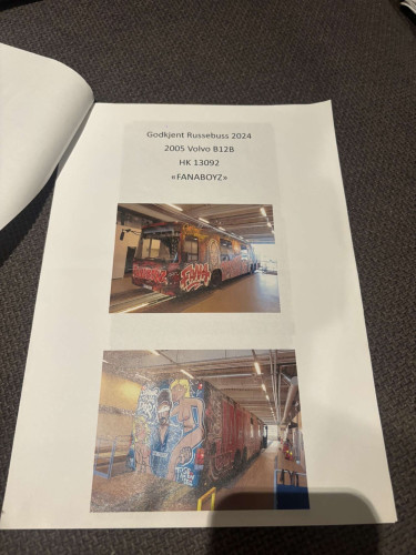 Volvo 8700 gruppestilt EU godkjent russebuss