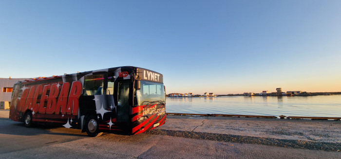 KOMPLETT RUSSEBUSS med lyd/lys/strøm